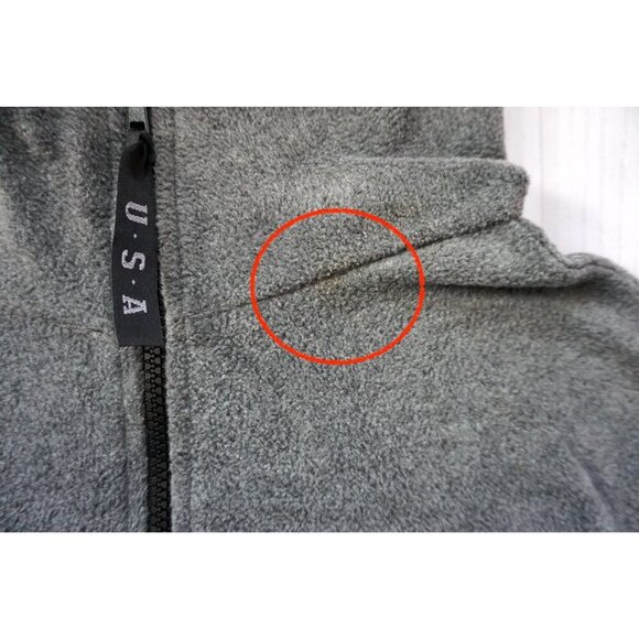 USA Olympic Committee Gray Fleece Vest, Size XL - Picture 2 of 8